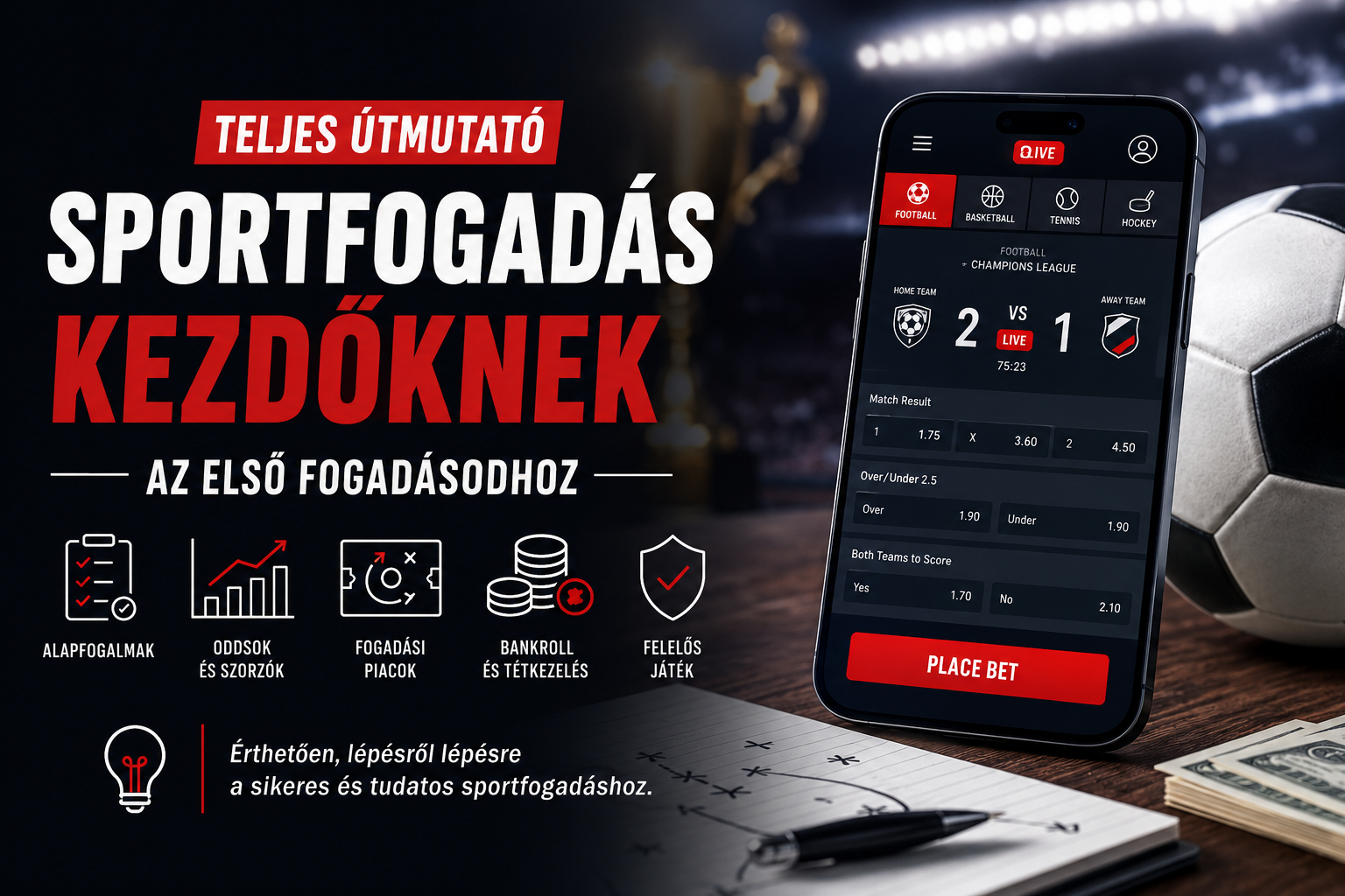 Sportfogadás kezdőknek útmutató